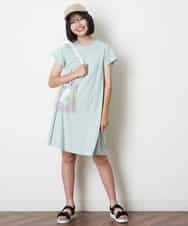 KJPGM33016 a.v.v KIDS(アー・ヴェ・ヴェ) [100-130]【プチプラ】AラインTシャツワンピース[WEB限定サイズ] ラベンダー