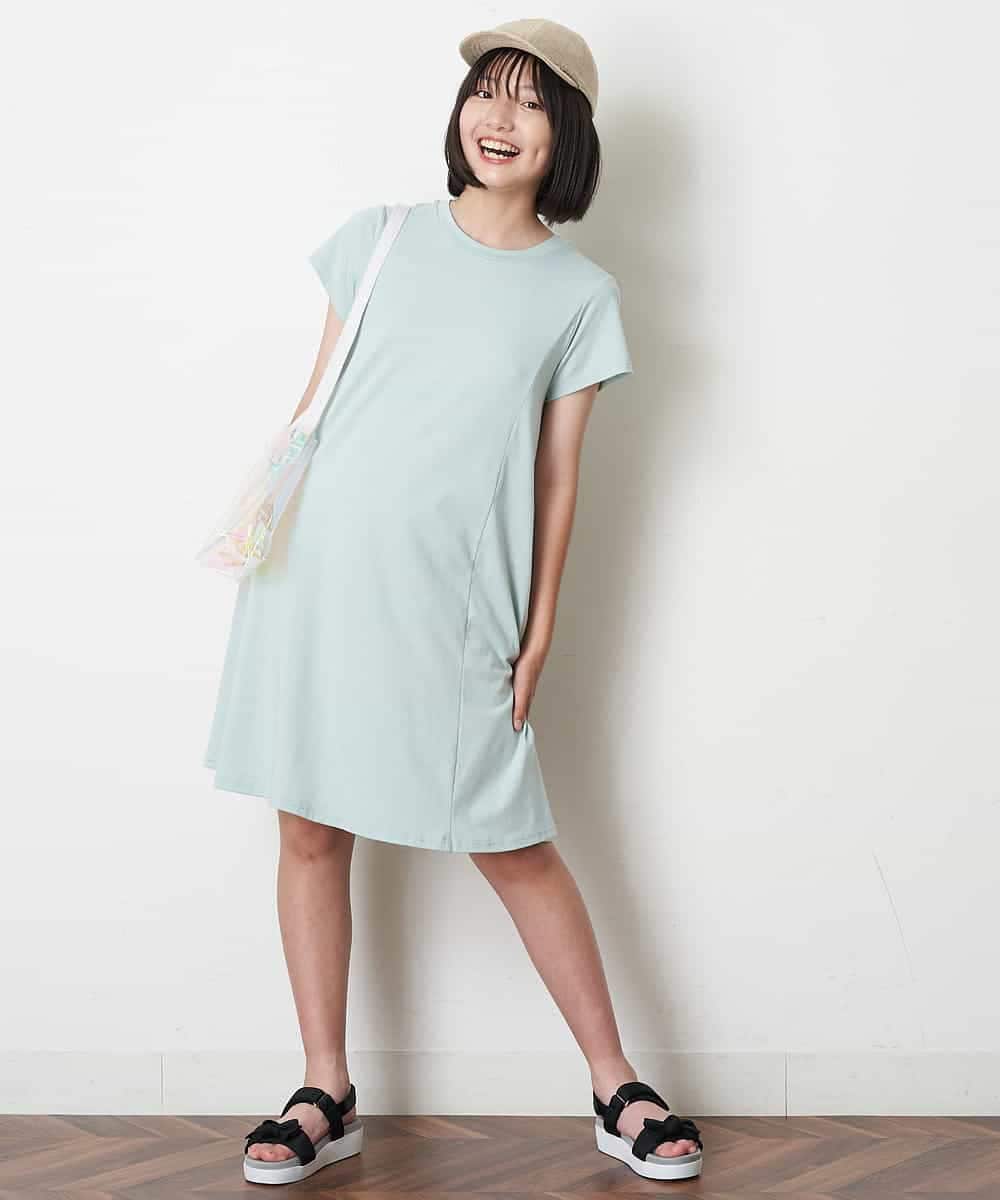 KJPGM33016 a.v.v KIDS(アー・ヴェ・ヴェ) [100-130]【プチプラ】AラインTシャツワンピース[WEB限定サイズ] ラベンダー