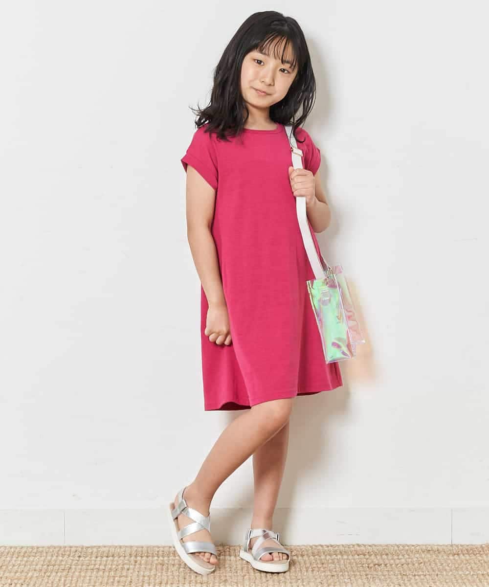 KJPGM35024 a.v.v KIDS(アー・ヴェ・ヴェ) [100-130]バックレースアップワンピース[WEB限定サイズ] ピンク