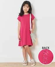 KJPGM35024 a.v.v KIDS(アー・ヴェ・ヴェ) [100-130]バックレースアップワンピース[WEB限定サイズ] ピンク