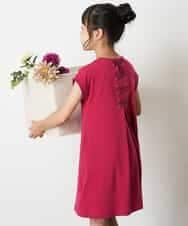 KJPGM35024 a.v.v KIDS(アー・ヴェ・ヴェ) [100-130]バックレースアップワンピース[WEB限定サイズ] ピンク
