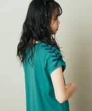 KJPGP01024 a.v.v KIDS(アー・ヴェ・ヴェ) [100-130]ショルダーリボンTシャツワンピース ピンク