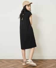 KJPGP02024 a.v.v KIDS(アー・ヴェ・ヴェ) [100-130]バックレースアップTシャツワンピース ピンク