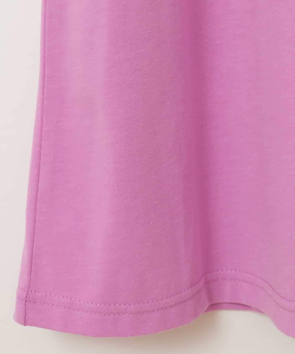 KJPGP02024 a.v.v KIDS(アー・ヴェ・ヴェ) [100-130]バックレースアップTシャツワンピース ピンク