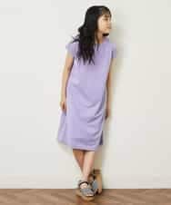 KJPGP02024 a.v.v KIDS(アー・ヴェ・ヴェ) [100-130]バックレースアップTシャツワンピース ピンク