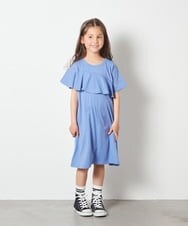 KJPGS03029 a.v.v KIDS(アー・ヴェ・ヴェ) [100-130]アシメフリルAラインワンピース ラベンダー