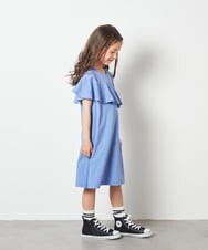 KJPGS03029 a.v.v KIDS(アー・ヴェ・ヴェ) [100-130]アシメフリルAラインワンピース ラベンダー