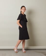 KJPGS03029 a.v.v KIDS(アー・ヴェ・ヴェ) [100-130]アシメフリルAラインワンピース ラベンダー