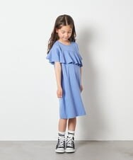 KJPGS03029 a.v.v KIDS(アー・ヴェ・ヴェ) [100-130]アシメフリルAラインワンピース ラベンダー