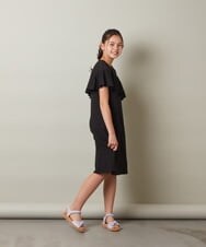 KJPGT03034 a.v.v KIDS(アー・ヴェ・ヴェ) [140-150]アシメフリルAラインワンピース ブルー