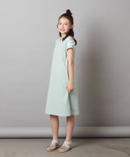KJPGV01029 a.v.v KIDS(アー・ヴェ・ヴェ) [100-130]アシメショルダーレースアップカットワンピース ミント