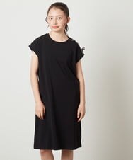 KJPGV01029 a.v.v KIDS(アー・ヴェ・ヴェ) [100-130]アシメショルダーレースアップカットワンピース ミント