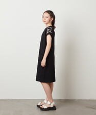 KJPGV01029 a.v.v KIDS(アー・ヴェ・ヴェ) [100-130]アシメショルダーレースアップカットワンピース ミント