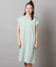 KJPGV01029 a.v.v KIDS(アー・ヴェ・ヴェ) [100-130]アシメショルダーレースアップカットワンピース ミント