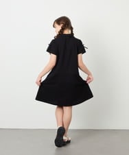 KJPHD75049 a.v.v KIDS(アー・ヴェ・ヴェ) [130-160]【冷感/洗える】パールボタンカノコワンピース ブラック