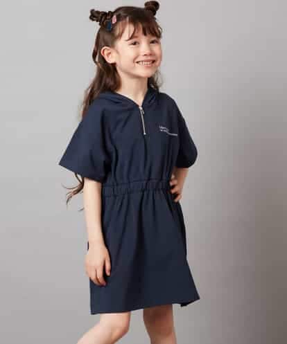 KJPHX20044 a.v.v KIDS [160]【接触冷感】ハーフジップフーディワンピース