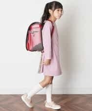 KJPJM20024 a.v.v KIDS(アー・ヴェ・ヴェ) [100-130]バックシャンAラインワンピース ピンク