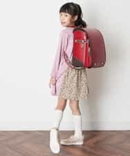 KJPJM20024 a.v.v KIDS(アー・ヴェ・ヴェ) [100-130]バックシャンAラインワンピース ピンク