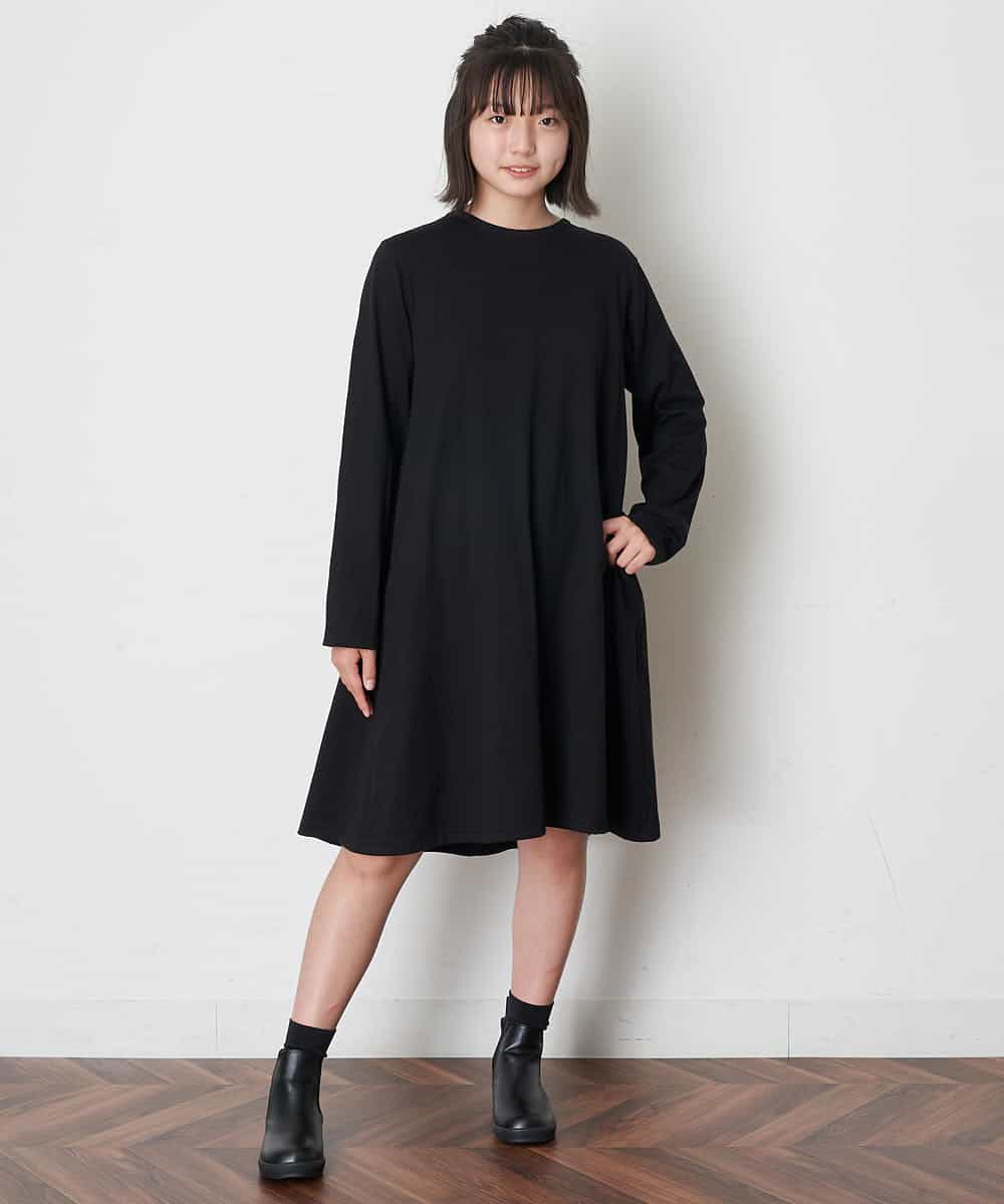KJPJM20024 a.v.v KIDS(アー・ヴェ・ヴェ) [100-130]バックシャンAラインワンピース ピンク