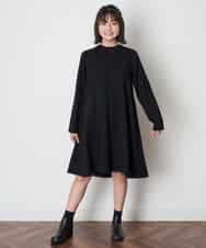 KJPJM20024 a.v.v KIDS(アー・ヴェ・ヴェ) [100-130]バックシャンAラインワンピース ピンク
