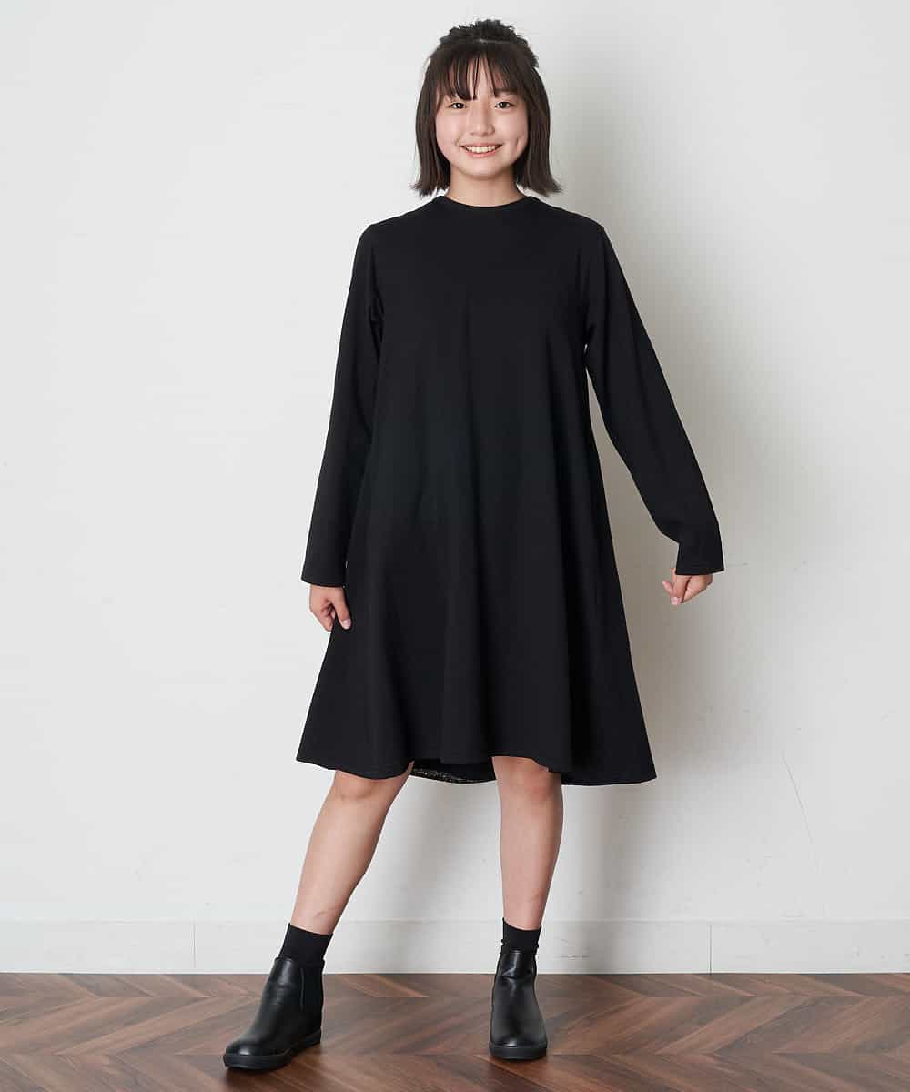 KJPJM20024 a.v.v KIDS(アー・ヴェ・ヴェ) [100-130]バックシャンAラインワンピース ピンク