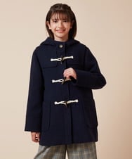 KJUAA01069 a.v.v KIDS(アー・ヴェ・ヴェ) [100-130]【選べる5色展開】ライトフェイクウールダッフルコート ネイビー