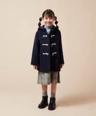 140-150]【選べる5色展開】ライトフェイクウールダッフルコート