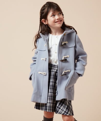 KJUAB01079 a.v.v KIDS [140-150]【選べる5色展開】ライトフェイクウールダッフルコート