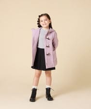 KJUAD01079 a.v.v KIDS(アー・ヴェ・ヴェ) [100-160]【アウター人気NO.１】【選べる５色展開/お家で洗える】ライトフェイクウールダッフルコート レッド