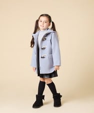 KJUAD01079 a.v.v KIDS(アー・ヴェ・ヴェ) [100-160]【アウター人気NO.１】【選べる５色展開/お家で洗える】ライトフェイクウールダッフルコート レッド