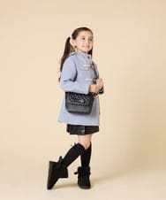 KJUAD01079 a.v.v KIDS(アー・ヴェ・ヴェ) [100-160]【アウター人気NO.１】【選べる５色展開/お家で洗える】ライトフェイクウールダッフルコート レッド