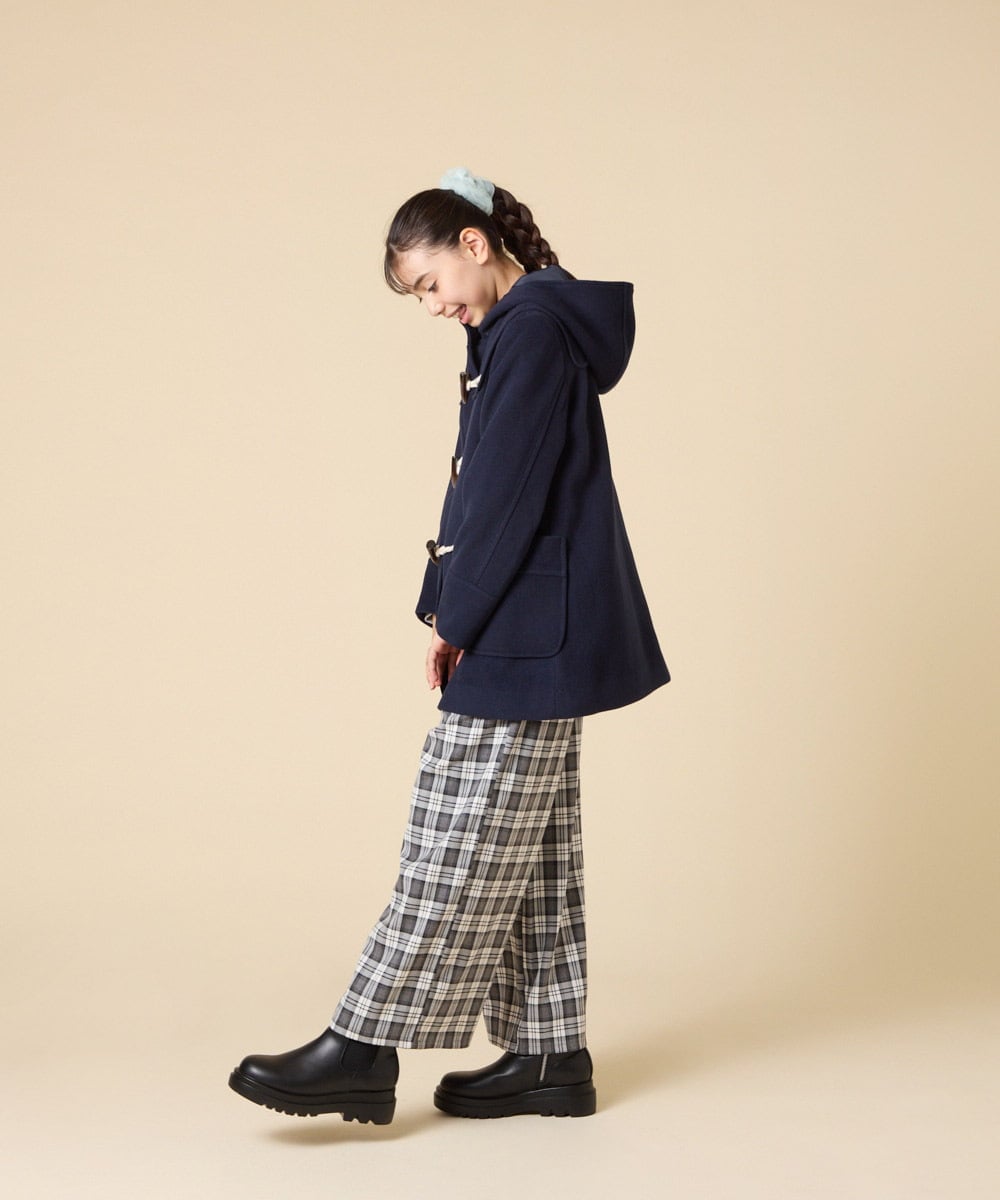 KJUAD01079 a.v.v KIDS(アー・ヴェ・ヴェ) [100-160]【アウター人気NO.１】【選べる５色展開/お家で洗える】ライトフェイクウールダッフルコート レッド