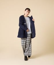 KJUAD01079 a.v.v KIDS(アー・ヴェ・ヴェ) [100-160]【アウター人気NO.１】【選べる５色展開/お家で洗える】ライトフェイクウールダッフルコート レッド