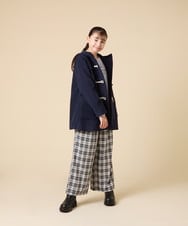 KJUAD01079 a.v.v KIDS(アー・ヴェ・ヴェ) [100-160]【アウター人気NO.１】【選べる５色展開/お家で洗える】ライトフェイクウールダッフルコート レッド