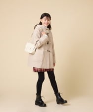 KJUAD01079 a.v.v KIDS(アー・ヴェ・ヴェ) [100-160]【アウター人気NO.１】【選べる５色展開/お家で洗える】ライトフェイクウールダッフルコート レッド