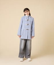 KJUAD01079 a.v.v KIDS(アー・ヴェ・ヴェ) [100-160]【アウター人気NO.１】【選べる５色展開/お家で洗える】ライトフェイクウールダッフルコート レッド