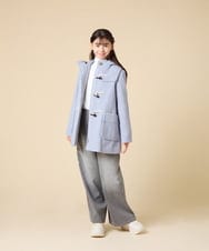 KJUAD01079 a.v.v KIDS(アー・ヴェ・ヴェ) [100-160]【アウター人気NO.１】【選べる５色展開/お家で洗える】ライトフェイクウールダッフルコート レッド