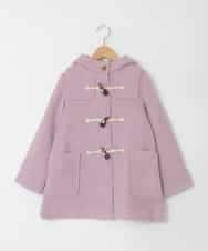 KJUAD01079 a.v.v KIDS(アー・ヴェ・ヴェ) [100-160]【アウター人気NO.１】【選べる５色展開/お家で洗える】ライトフェイクウールダッフルコート ピンク