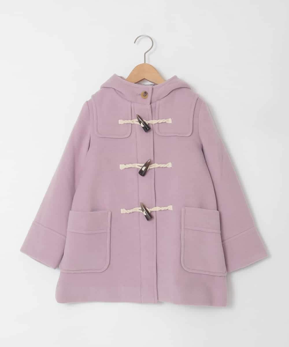 KJUAD01079 a.v.v KIDS(アー・ヴェ・ヴェ) [100-160]【アウター人気NO.１】【選べる５色展開/お家で洗える】ライトフェイクウールダッフルコート ピンク