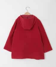 KJUAD01079 a.v.v KIDS(アー・ヴェ・ヴェ) [100-160]【アウター人気NO.１】【選べる５色展開/お家で洗える】ライトフェイクウールダッフルコート レッド