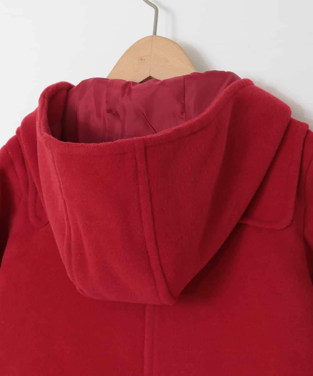 KJUAD01079 a.v.v KIDS(アー・ヴェ・ヴェ) [100-160]【アウター人気NO.１】【選べる５色展開/お家で洗える】ライトフェイクウールダッフルコート レッド