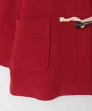 KJUAD01079 a.v.v KIDS(アー・ヴェ・ヴェ) [100-160]【アウター人気NO.１】【選べる５色展開/お家で洗える】ライトフェイクウールダッフルコート レッド