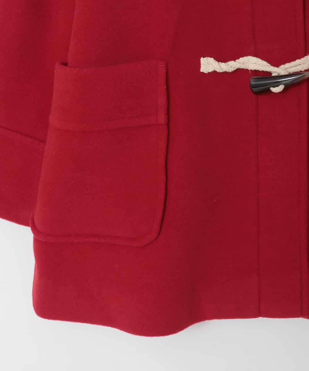 KJUAD01079 a.v.v KIDS(アー・ヴェ・ヴェ) [100-160]【アウター人気NO.１】【選べる５色展開/お家で洗える】ライトフェイクウールダッフルコート レッド