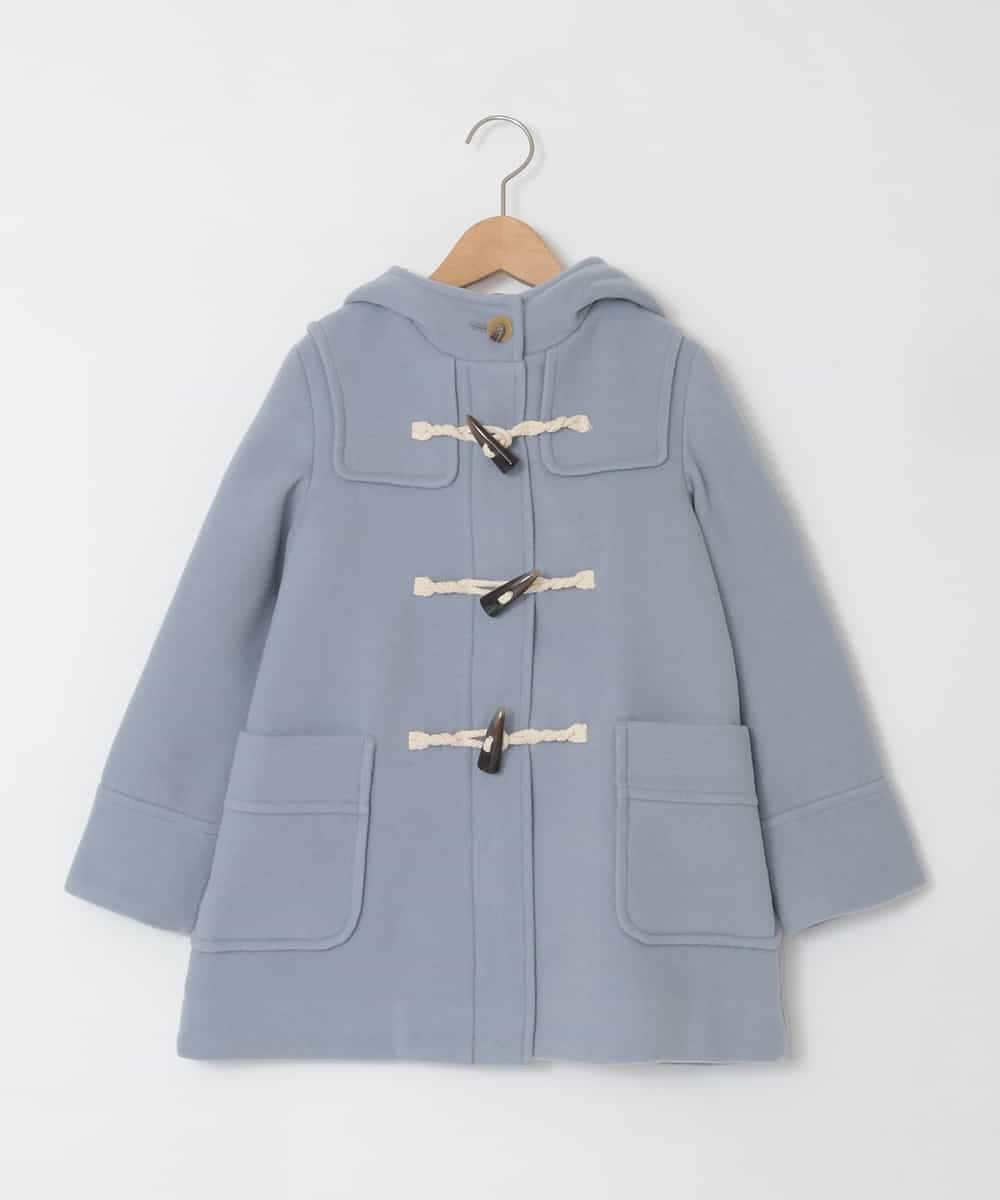 KJUAD01079 a.v.v KIDS(アー・ヴェ・ヴェ) [100-160]【アウター人気NO.１】【選べる５色展開/お家で洗える】ライトフェイクウールダッフルコート ライトブルー