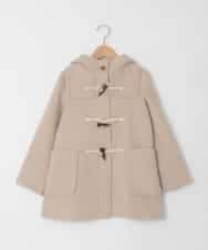 KJUAD01079 a.v.v KIDS(アー・ヴェ・ヴェ) [100-160]【アウター人気NO.１】【選べる５色展開/お家で洗える】ライトフェイクウールダッフルコート ベージュ