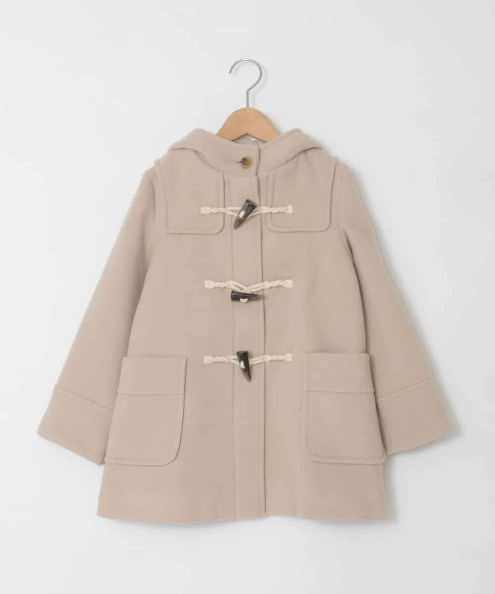 KJUAD01079 a.v.v KIDS(アー・ヴェ・ヴェ) [100-160]【アウター人気NO.１】【選べる５色展開/お家で洗える】ライトフェイクウールダッフルコート ベージュ