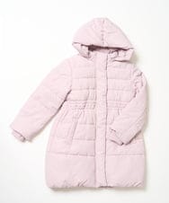 KJUAD02079 a.v.v KIDS(アー・ヴェ・ヴェ) [100-160]【フード取り外し可能/お家で洗える】中綿ロングコート ピンク