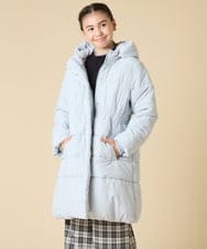 KJUAD02079 a.v.v KIDS(アー・ヴェ・ヴェ) [100-160]【フード取り外し可能/お家で洗える】中綿ロングコート ブラック