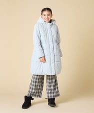 KJUAD02079 a.v.v KIDS(アー・ヴェ・ヴェ) [100-160]【フード取り外し可能/お家で洗える】中綿ロングコート ブラック