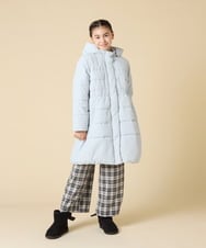 KJUAD02079 a.v.v KIDS(アー・ヴェ・ヴェ) [100-160]【フード取り外し可能/お家で洗える】中綿ロングコート ブラック